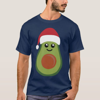 Christmas Avocado Vegan Christmas Santa Claus gift T-Shirt
