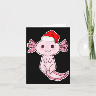 Christmas Axolotl Card