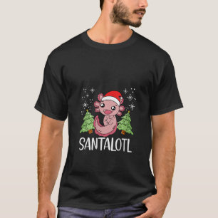 Christmas Axolotl Lover Santa Claus Salamander Xma T-Shirt