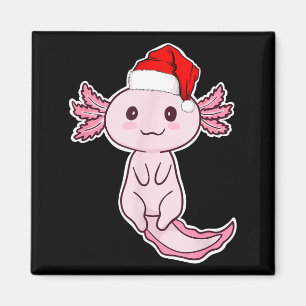 Christmas Axolotl  Magnet
