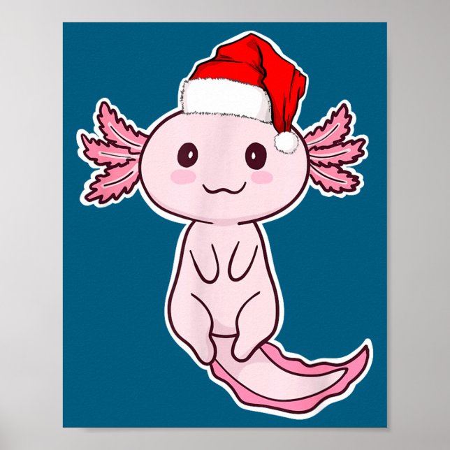 Christmas Axolotl  Poster (Front)