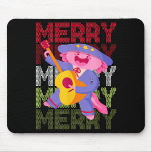 Christmas Axolotl Ugly Sweater Funny Christmas Sno Mouse Pad