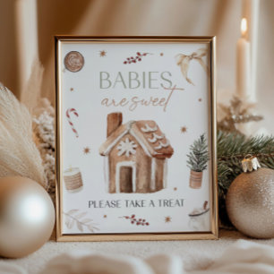 Christmas Babies Are Sweet Table Sign