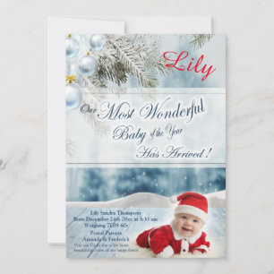 Christmas Baby Announcement
