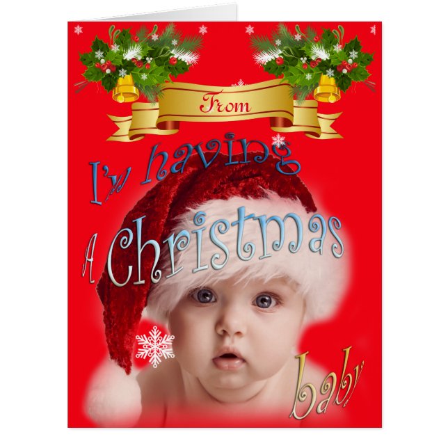 Christmas Baby announcement (Front)