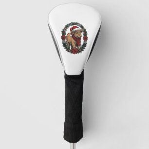 Christmas Baby Calf Vintage Engraving Holiday Shir Golf Head Cover