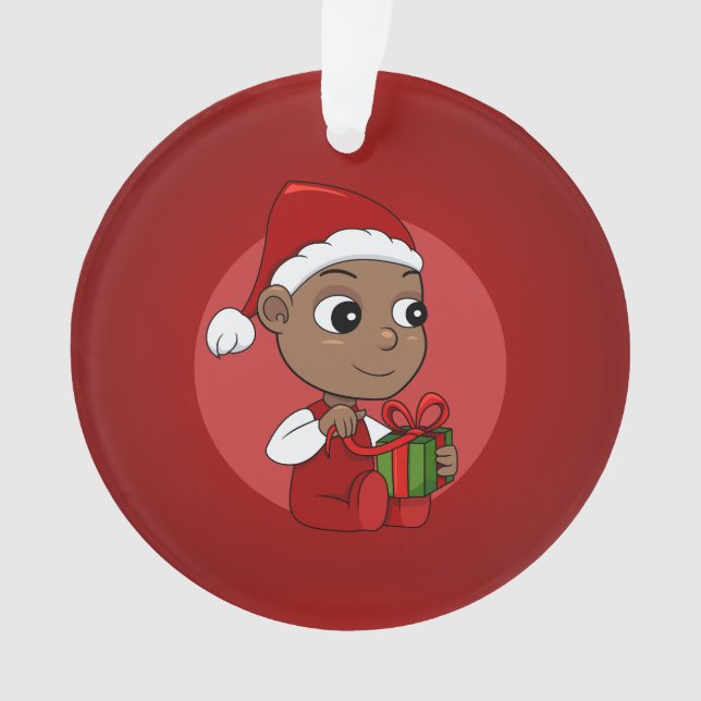 Christmas baby cartoon ornament (Front)