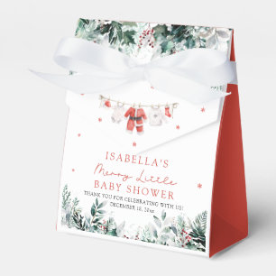 Christmas Baby Clothes Merry Little Baby Shower Favour Box