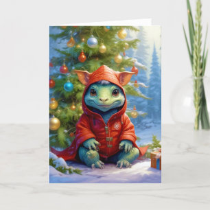 Christmas Baby Dragon Holiday Card