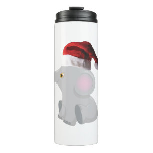 Christmas Baby Elephant Thermal Tumbler