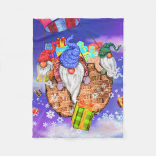 Christmas Baby Fleece Blanket Gnomes Gives Gifts