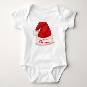 Christmas Baby Jersey Bodysuit/My First Christmas Baby Bodysuit