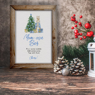 Christmas Baby Mum-osa bar Poster