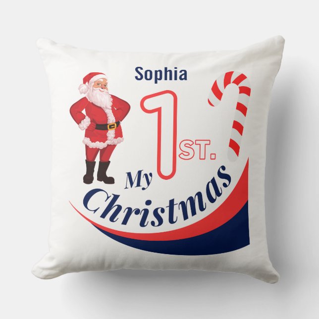  Christmas Baby "My 1st Christmas" Cushion (Front)