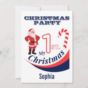  Christmas Baby "My 1st Christmas" Invitation