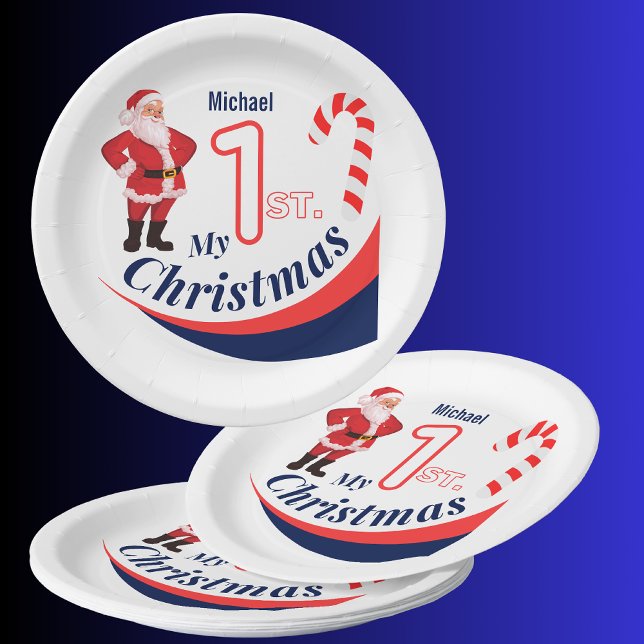  Christmas Baby "My 1st Christmas" Paper Plate (Creator Uploaded)