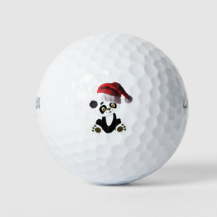 christmas baby panda bear golf balls