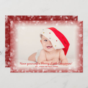 Christmas Baby Photo Birth Announcements