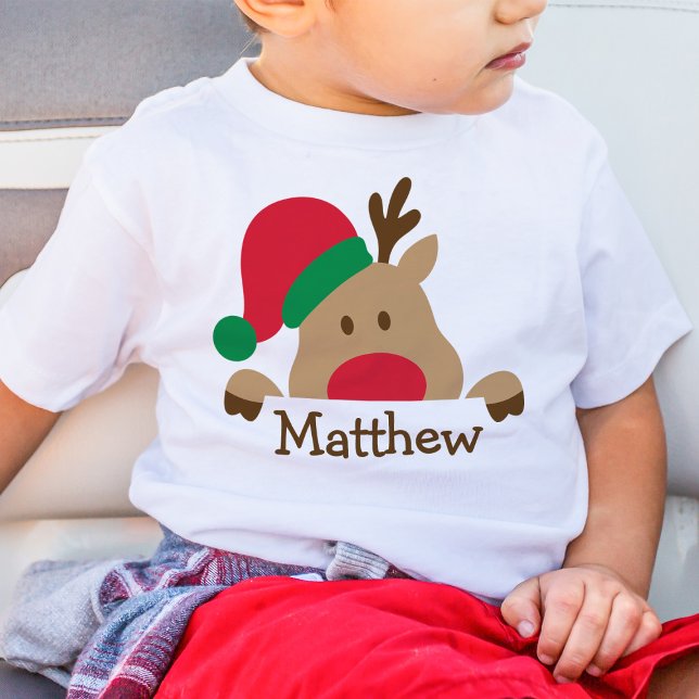 Christmas Baby Reindeer Personalised Kid T-Shirt (Creator Uploaded)