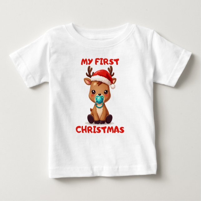 Christmas Baby Rentier - My first Christmas T-Shirt (Front)