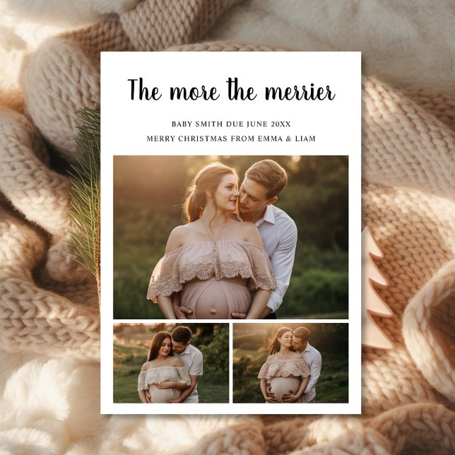 Christmas Baby Reveal pregnancy Card (Creator Uploaded)