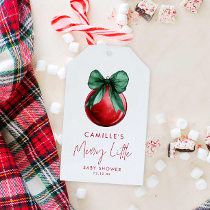 Christmas Baby Shower  Gift Tags