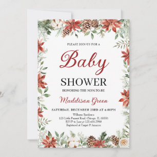 Christmas Baby Shower Invitation