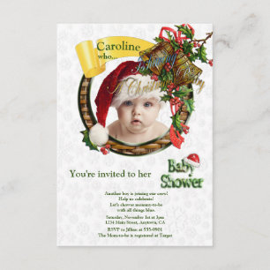 Christmas Baby Shower Invitation
