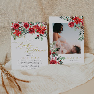 Christmas Baby Shower Invitation