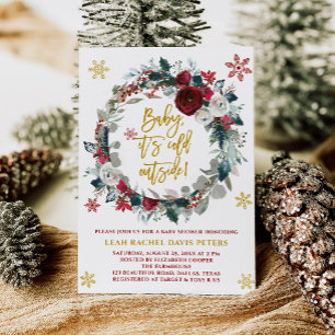 Christmas Baby Shower Invitation