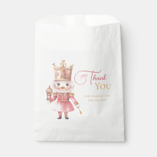 Christmas Baby Shower Pink Nutcracker  Favour Bag