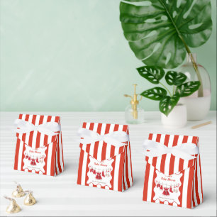 Christmas Baby Shower Santa Clothes Red & White Favour Box