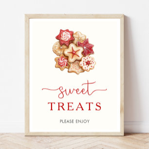 Christmas Baby Shower Sweet Treats Sign