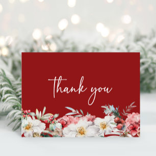 Christmas Baby Shower Thank You Card