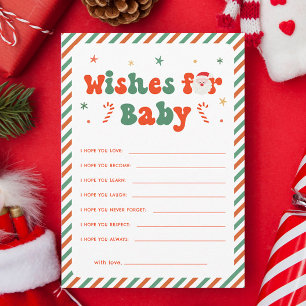 Christmas Baby Shower Wishes for Baby Card