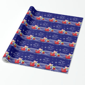 Christmas Baby Shower Wrapping Paper