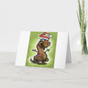 Christmas Baby T-Rex Holiday Card