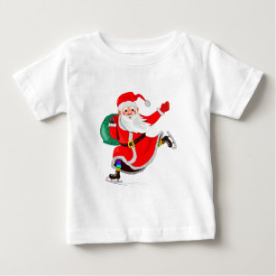 Christmas Baby T-Shirt Santa with Gifts