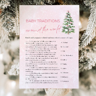 Christmas Baby Traditions Around The World Game Invitation