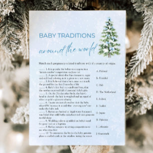 Christmas Baby Traditions Around The World Game Invitation