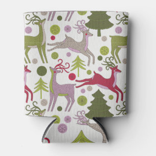Christmas Background: Festive Season Design Can Cooler