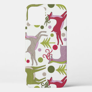 Christmas Background: Festive Season Design iPhone 12 Case