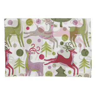 Christmas Background: Festive Season Design Pillowcase
