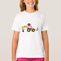 Christmas Backhoe Construction Truck