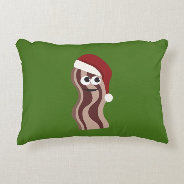 Christmas Bacon Decorative Cushion (Front)