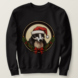 Christmas badgers sweatshirt