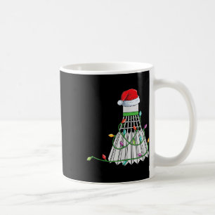 Christmas Badminton Gift Santa Hat Wrapped In Holi Coffee Mug