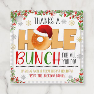 Christmas Bagel Gift Tag