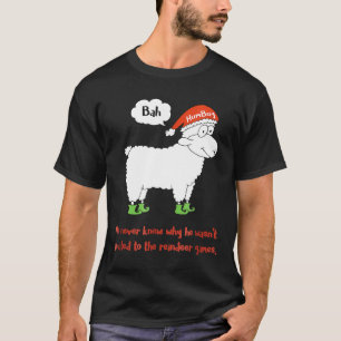 Christmas Bah Humbug funny Reindeer Sheep Sarcasti T-Shirt