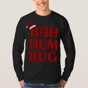 Christmas Bah Humbug Shirt-Xmas Humbug Santa Hat T-Shirt